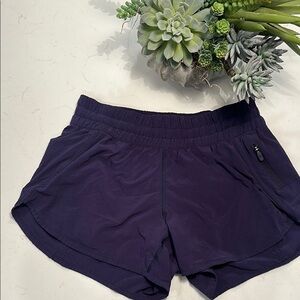 Lululemon Athletica Blue Athletic Shorts Lightweight Elastic Waist